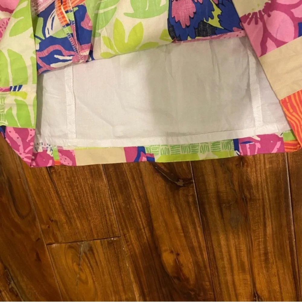 Lilly Pulitzer Strapless Dress in Pink, Green, and Blue 4 - Picture 7 of 9